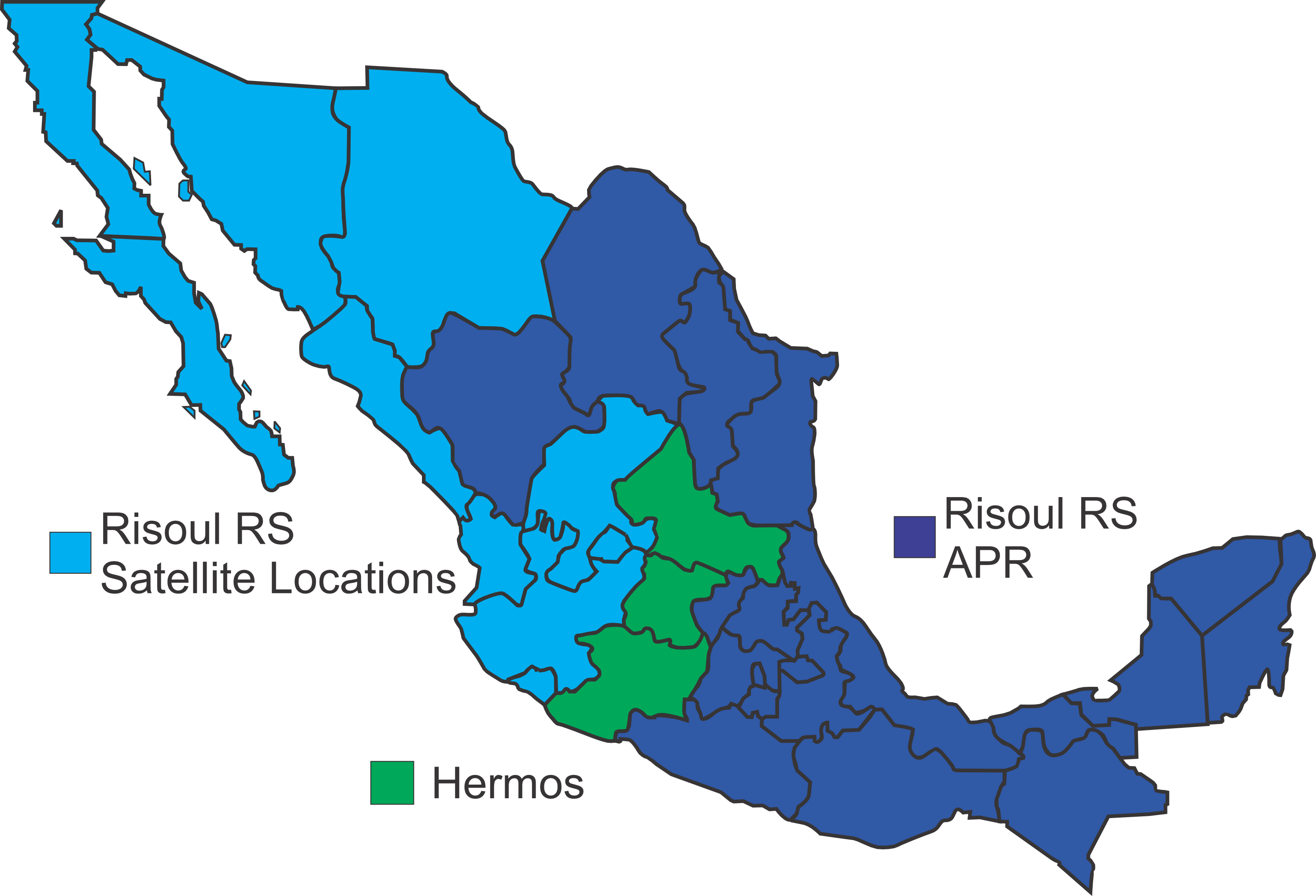 Risoul RS Locations Map of Mexico Dynics' partnerships reflect our commitment to engineering excellence