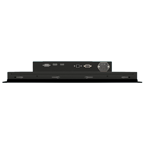 Black electronic docking station with multiple ports including HDMI, VGA, and power connector.